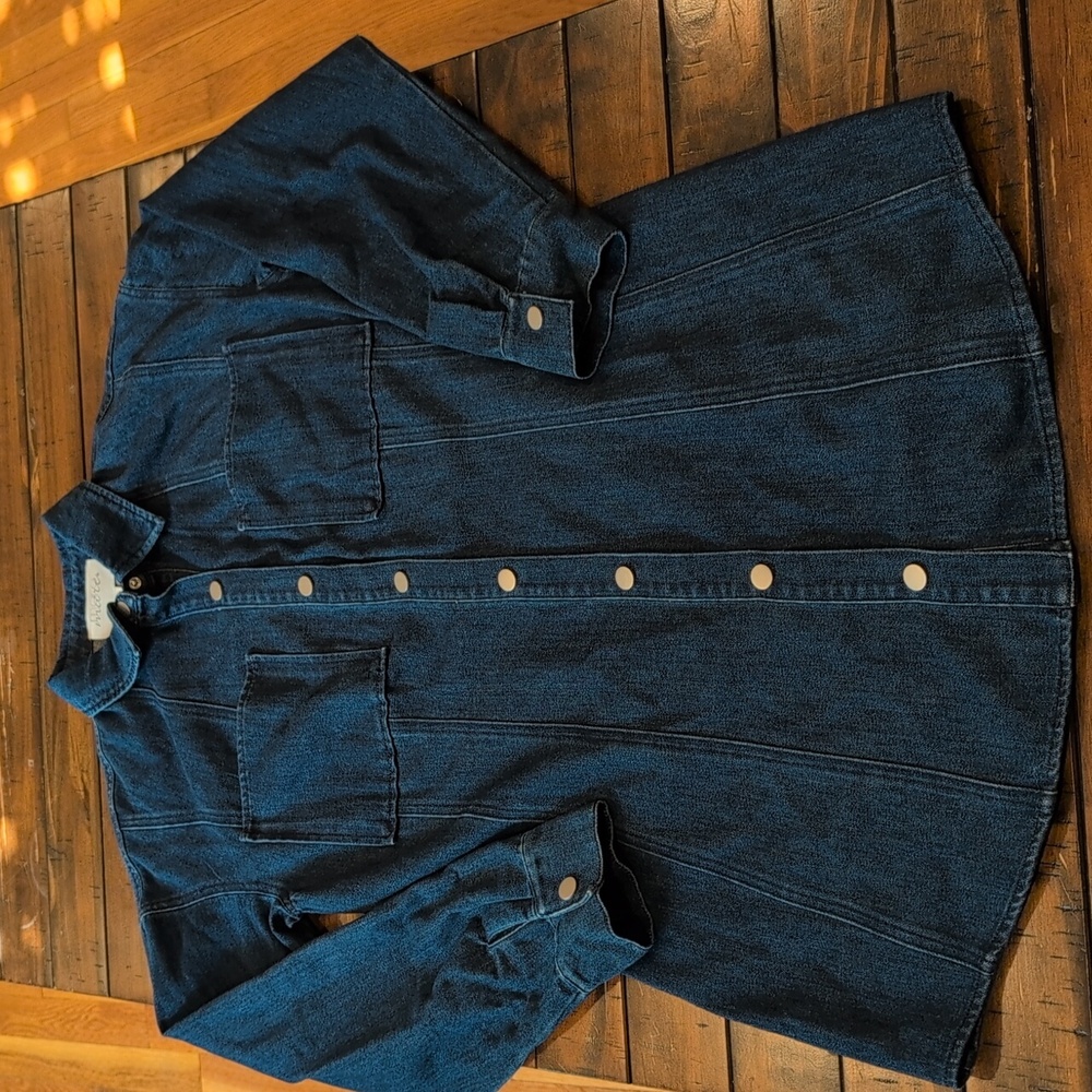 Mare Mare Denim Shirt Dress Anthropologie - Picture 4 of 8